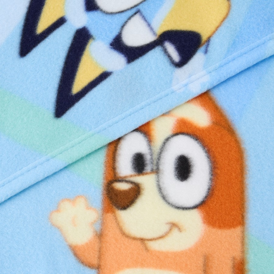 Bluey Throw Blanket Kids Fleece Blankie Bluey Bingo Printed Bedroom Bedding Preschool Sleeping - 127cm x 152cm