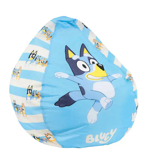 Bluey Bean Bag Cover | Kids Toddler Preschool Comfy Lounger TV Seat (Cover only)