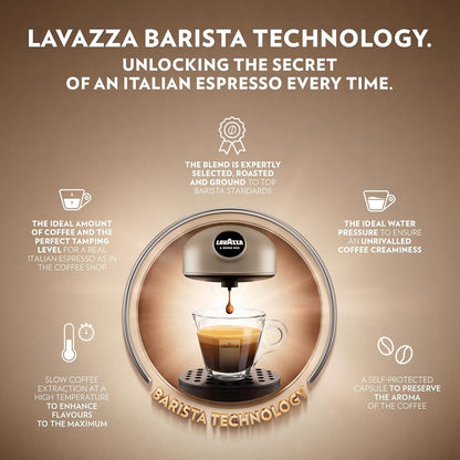Lavazza Capsule Coffee Machine | Lavazza POD Espresso Cappuccino Maker | BONUS 64 PODS