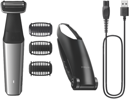 Philips Showerproof Body Shaver | Groin Leg Chest Back Cordless Trimmer | Men's DIY Shaving