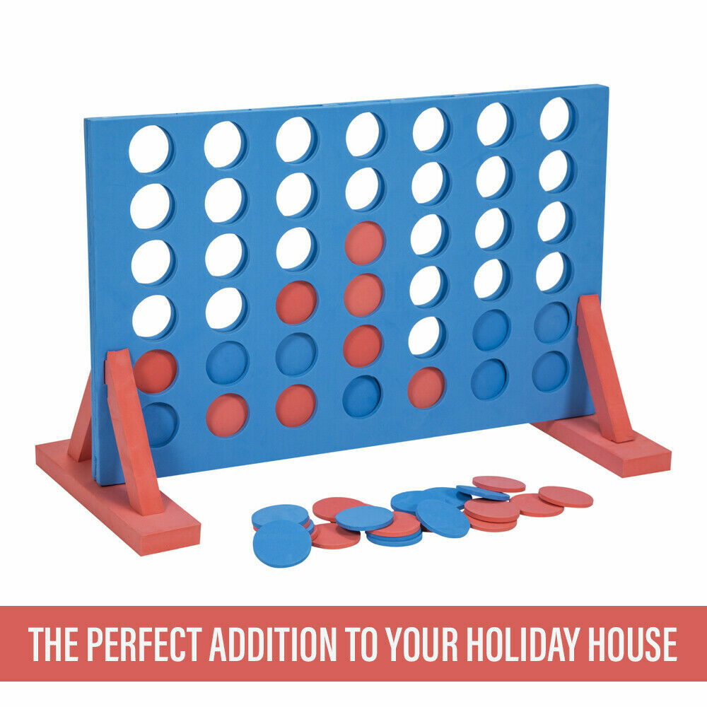 Giant Connect 4 Family Garden Game | Outdoor Kids Party Four-In-A-Row Connect Four Game