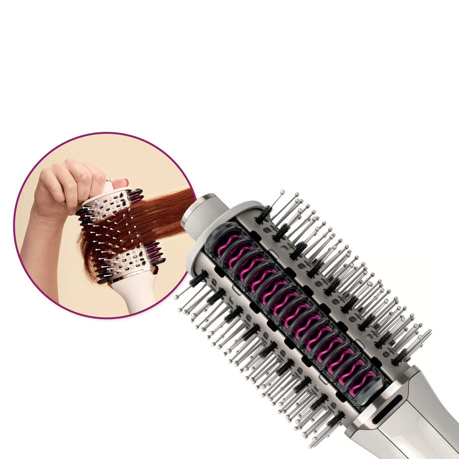 Shark Heated Hair Blow Dry Brush Womens Straightener Comb Smoother Wet to Dry Volumiser
