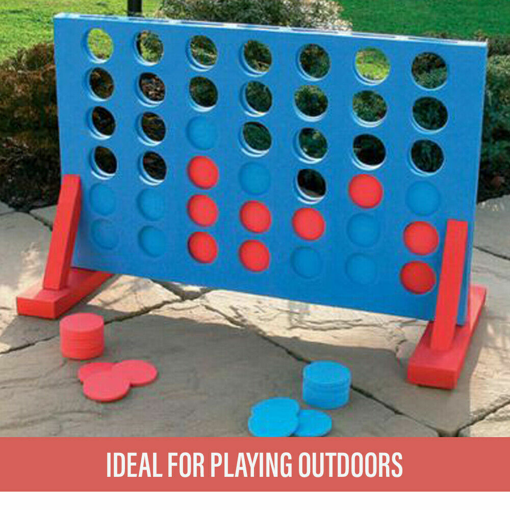 Giant Connect 4 Family Garden Game | Outdoor Kids Party Four-In-A-Row Connect Four Game