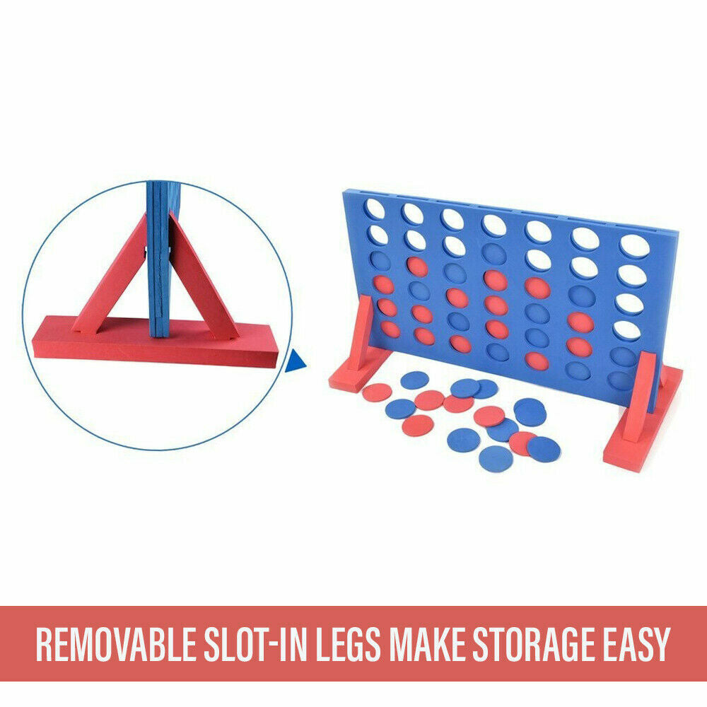 Giant Connect 4 Family Garden Game | Outdoor Kids Party Four-In-A-Row Connect Four Game