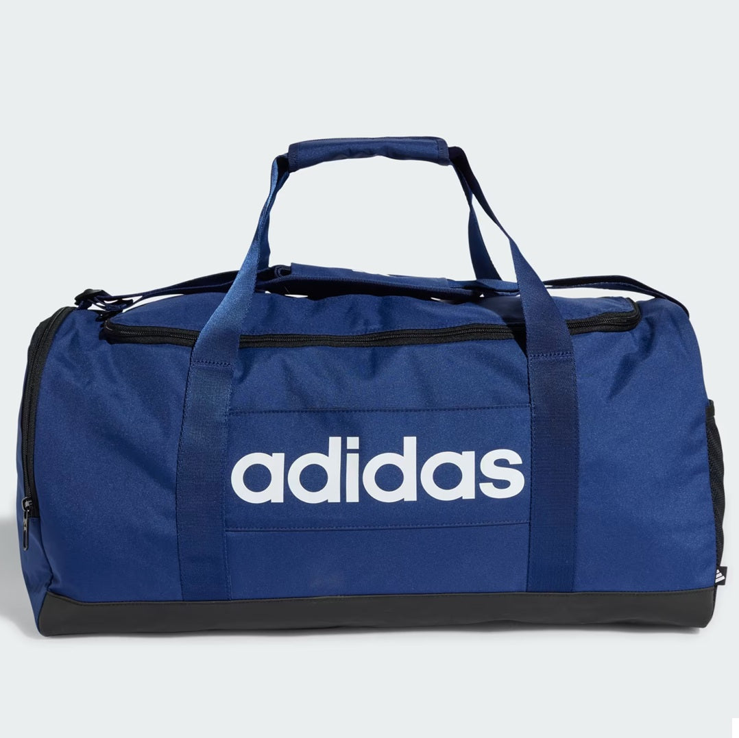 Adidas Sports Duffel Bag Medium 40L | Zippered Travel Gym Shoes Side Carry Bag Duffle Bag