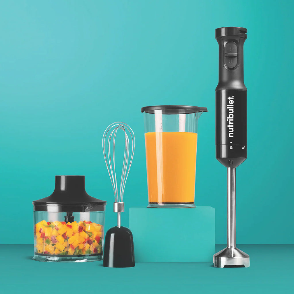 NUTRIBULLET 800W Stick Blender Mixer 600ml Chopping Bowl Mixing Shredding Puree