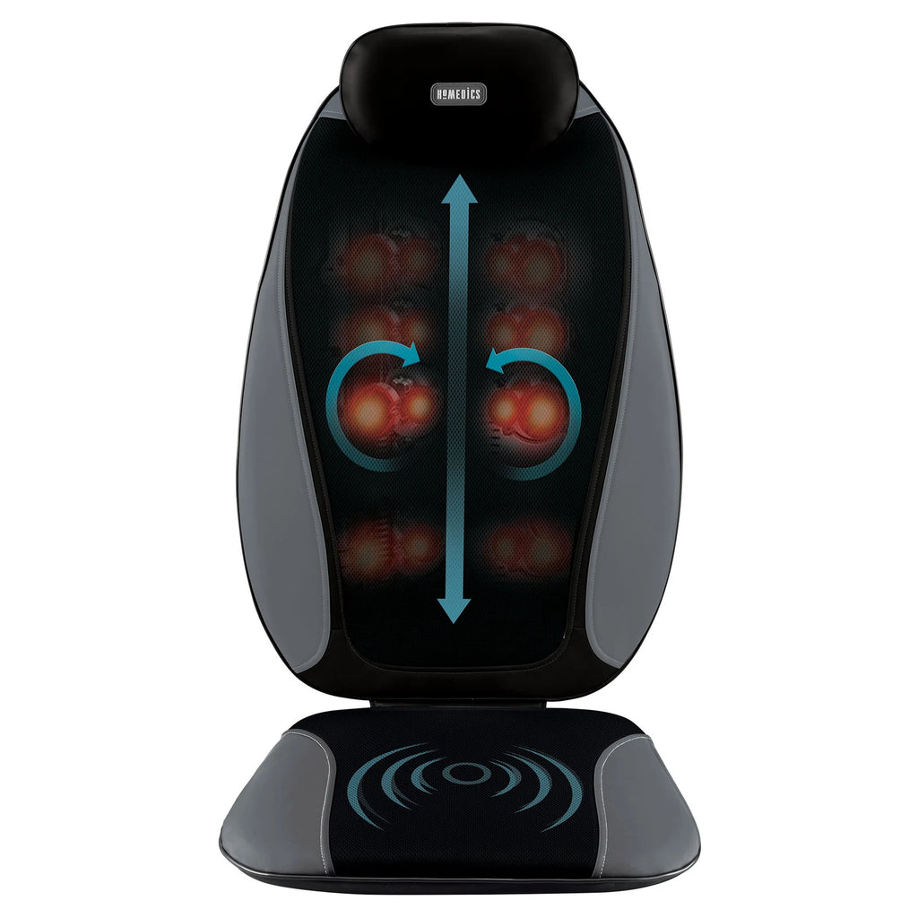 Homedics Shiatsu Body Massager | Back Neck Body Massage Chair Heat Cushion Pad
