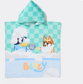 Bluey Hooded Beach Towel | Kids Toddler Cotton Absorbent Bingo Drying Towel 60x120cm