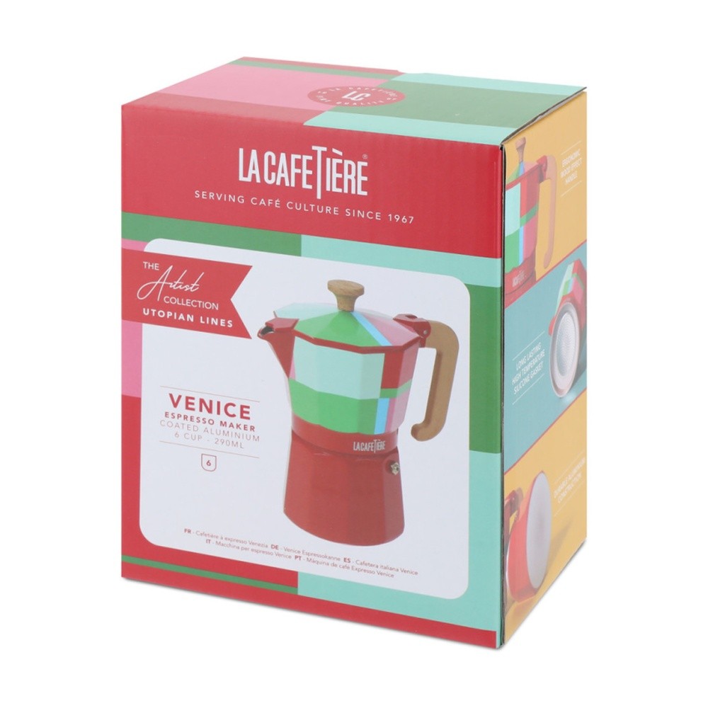 290ml Barista Espresso Maker 6 Cup Homemade Coffee Maker Stovetop Induction Gas - Percolators, Moka Pots & Turkish Coffee Pots