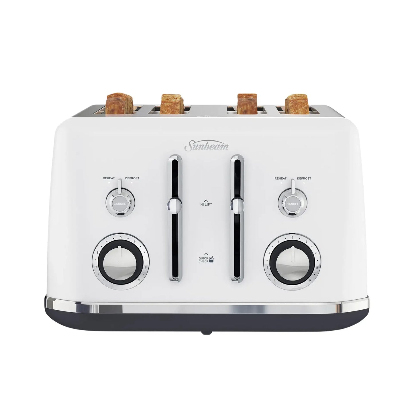 Sunbeam 4 Slice Toaster | Bread Toast Maker Kitchen Toasting Machine | 1950W Electric Toasting Portable Kitchen Benchtop