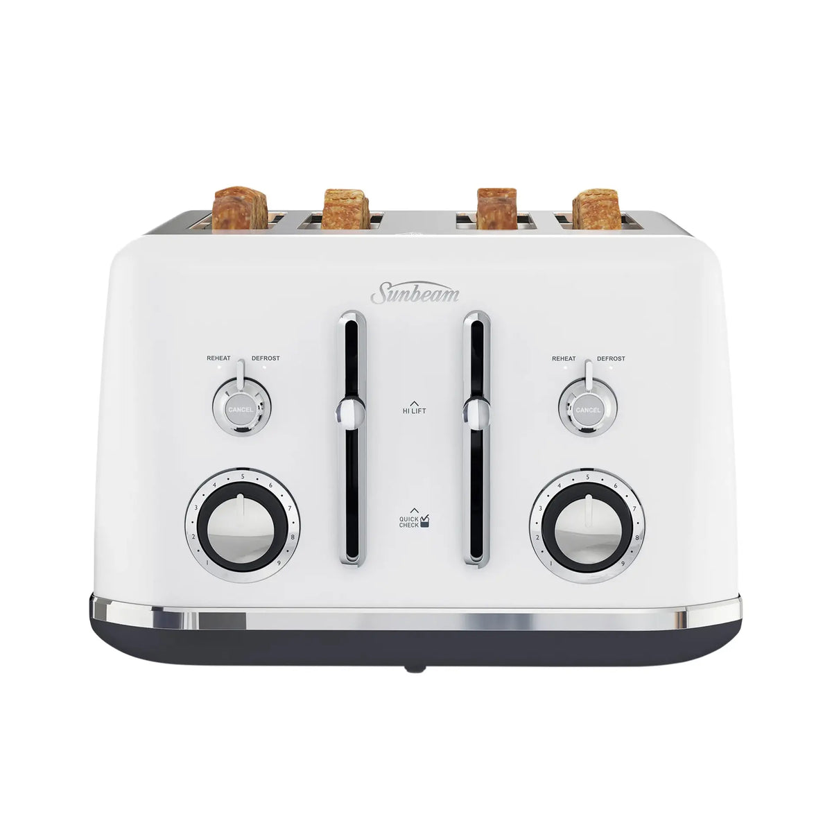 Sunbeam 4 Slice Toaster | Bread Toast Maker Kitchen Toasting Machine | 1950W Electric Toasting Portable Kitchen Benchtop