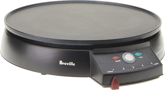 Breville Crepe Maker | Electric Non-Stick Pikelets Pancake Machine | 1000W Baker Hot Plate Cooktop