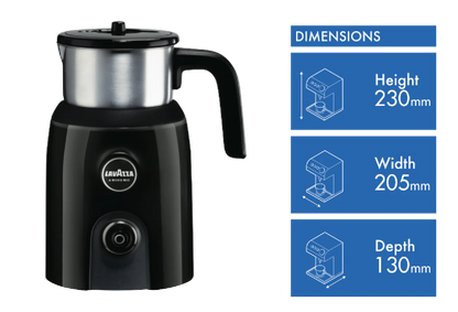 Lavazza Milk Frother Frothing Machine | Electric Milk Heating Warming Function | For Cappuccino Espresso Home Office Coffee