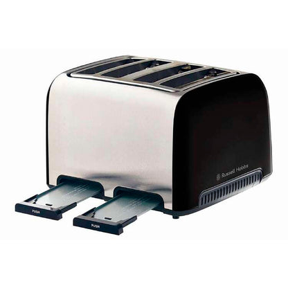 Russell Hobbs 4 Slice Toaster | Kitchen Bread Toasting Browning Machine | Wide Slots Defrost