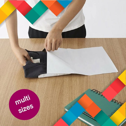 100x Postage Satchel | 25x33cm Packaging Delivery Self-Sealing Mailing Poly Bags