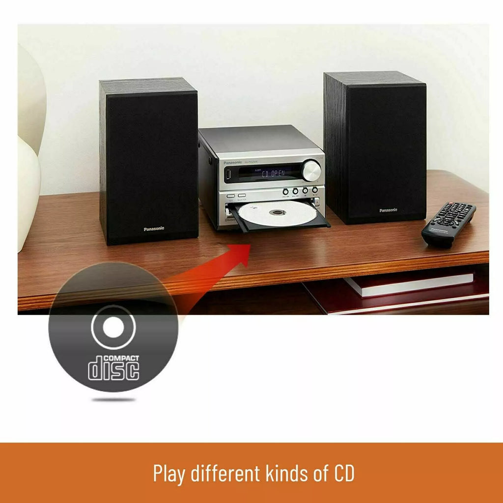 Panasonic Bluetooth Hi-Fi Stereo System CD Music Player FM Radio HIFI MP3 USB