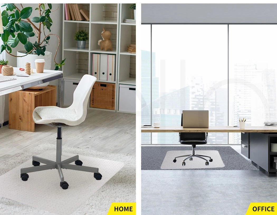 Computer Chair Mat | Home Office Carpet Floor PVC Protector Hard Wood Chairmat | PVC Plastic Carpet Protector