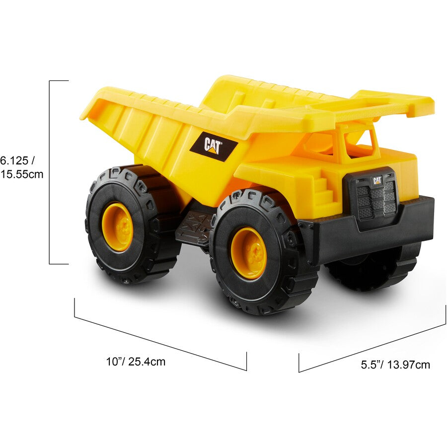 CAT 25cm Dump Truck, Front Loader and Excavator | 3-Piece Construction Fleet with Helmet | Kids Toys Boys Indoor Outdoor Construction Toys
