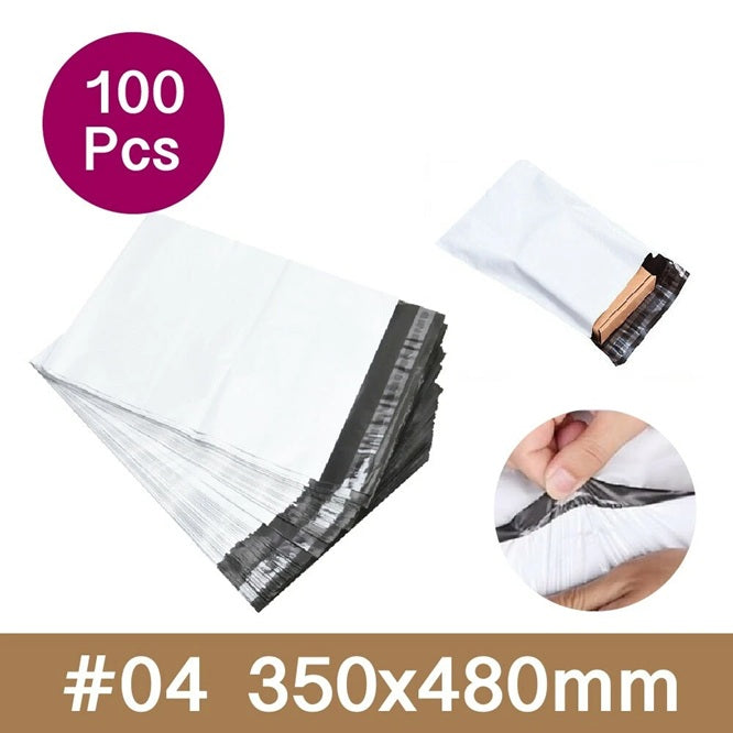 Poly Mailer Postage Bags Plain Unmarke Courier Bag Plastic Satchel Self Sealing - 35x48cm - Shipping Supplies