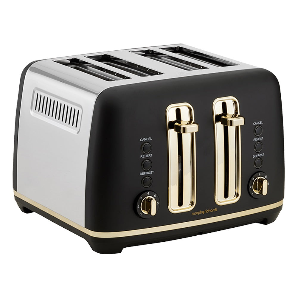 Morphy Richards 4 Slice Toaster | Kitchen Bread Toasting Browning Machine Elegant Appliance