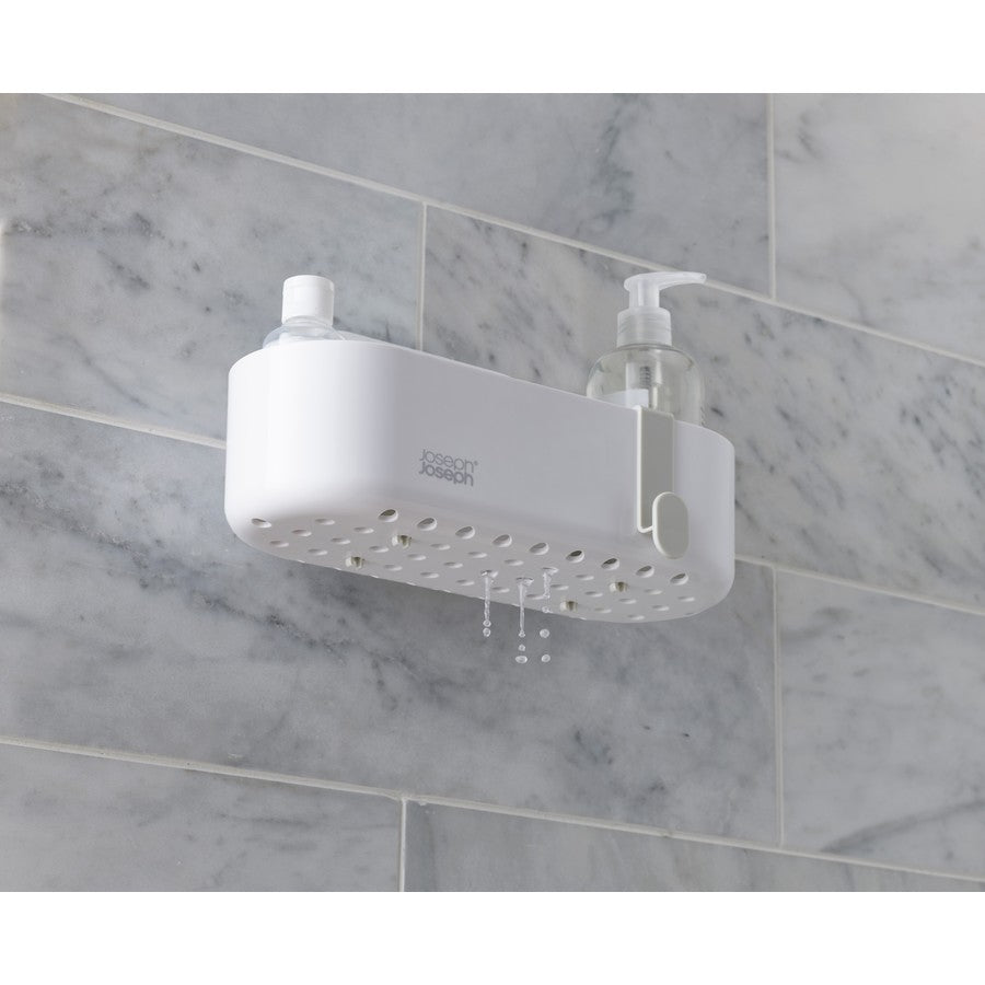 Joseph Joseph Suction Shower Caddy, Bath Soap Shower Gel Shampoo Holder Organiser, Perfect for renters