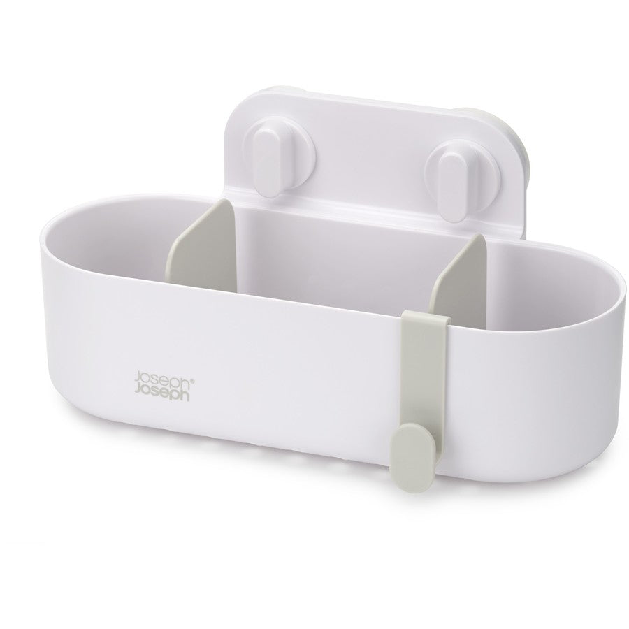 Joseph Joseph Suction Shower Caddy, Bath Soap Shower Gel Shampoo Holder Organiser, Perfect for renters