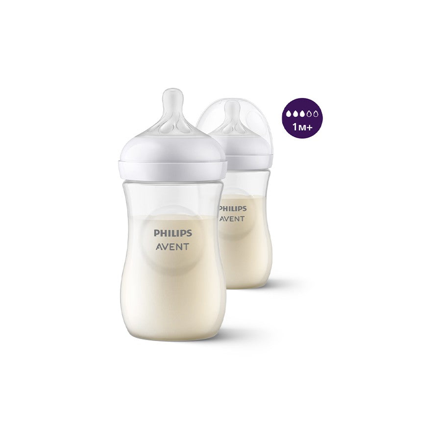 Avent Natural Response | Baby Bottle Starter Set | Newborn Infant Baby Milk Water Bottle Feeding Set