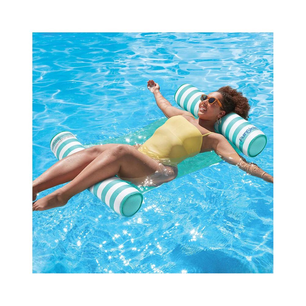 Floating Water Hammock Swimming Pool Beach Inflatable Pool Float Lounge Mat Raft