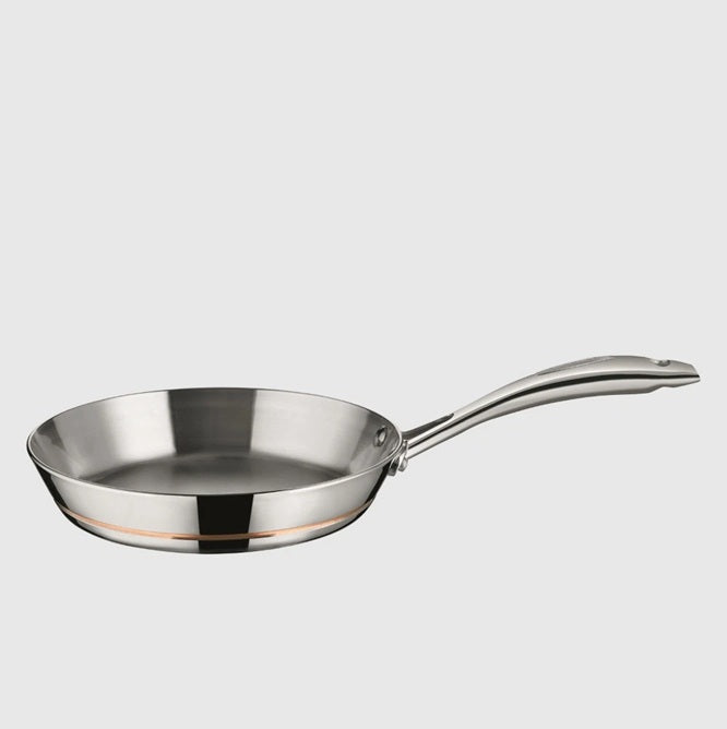 Scapan Stainless Steel 26cm Frying Pan | Oven-safe Frypan Induction Safe Cooking | Gas Electric Induction OK