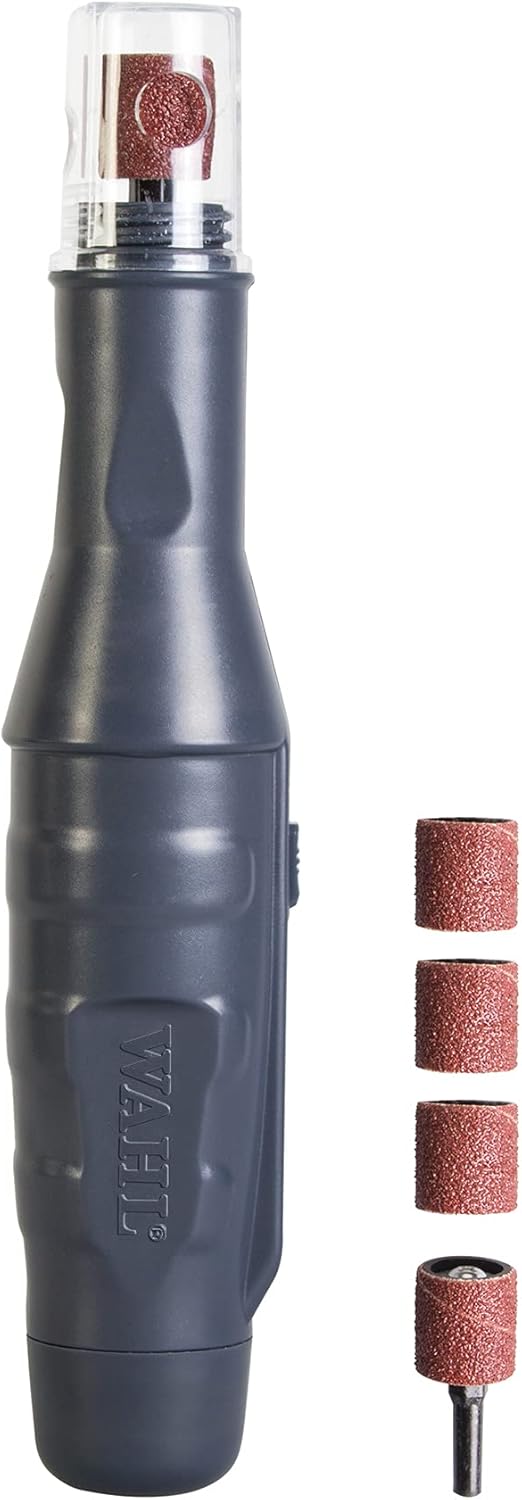 Wahl Pet Electric Nail File | Battery Operated Nail Trimmer Groomer Clipper | Home DIY Dog Puppy Hamster Cat