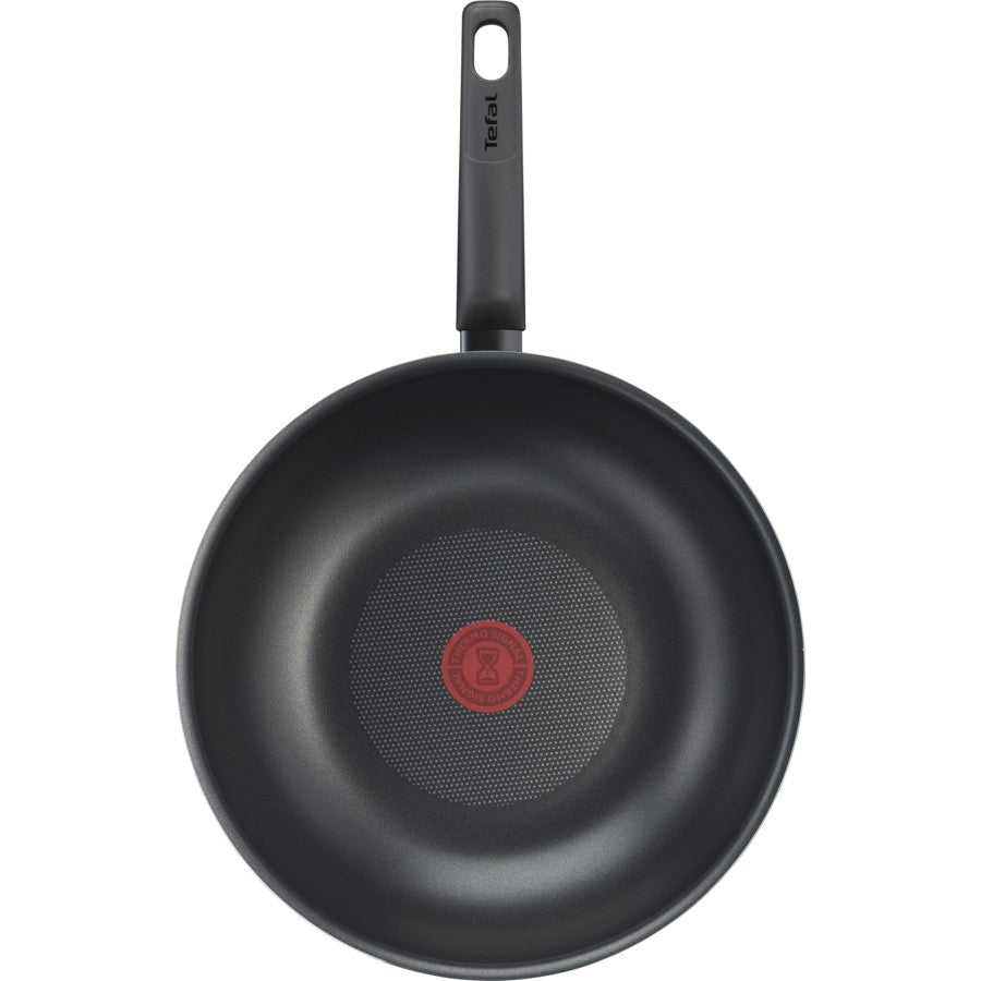 Tefal 28cm Non-Stick Titanium Wok | Hardwearing Cooking Pan Cookware
