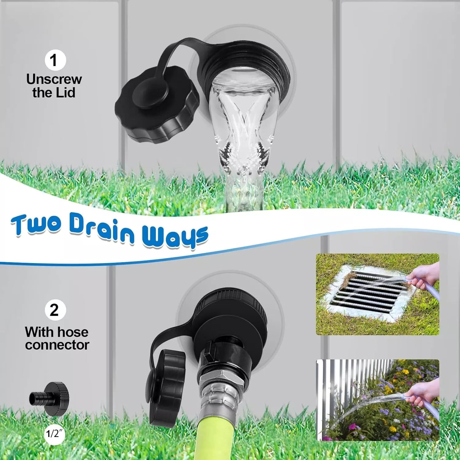 Portable Pet Dog Washtub Washing Tub HEAVY DUTY PVC Non-Toxic Sandpit Kids Pool Splash Play Summer Backyard Fun