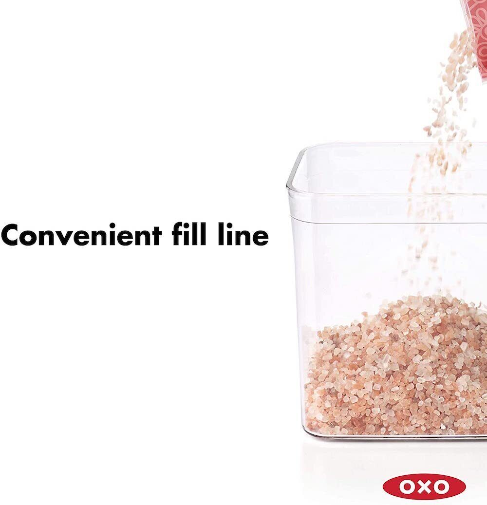 OXO 4 PC Container Storage Set | Mini Leftover Food Store Meal Prep Spice Nut Herb Airtight Craft Sewing