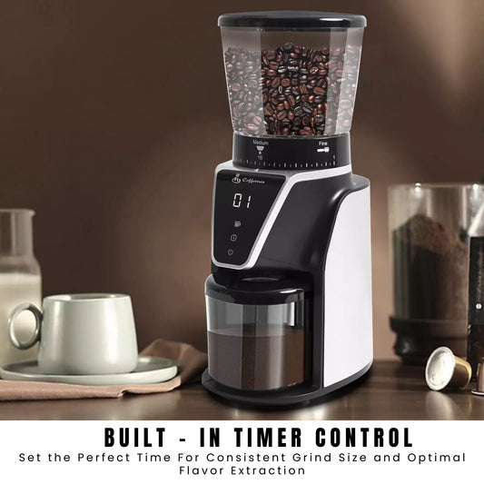 Electric Burr Coffee Grinder | Smart 31 Grinding Settings Milling Coffee Bean Machine