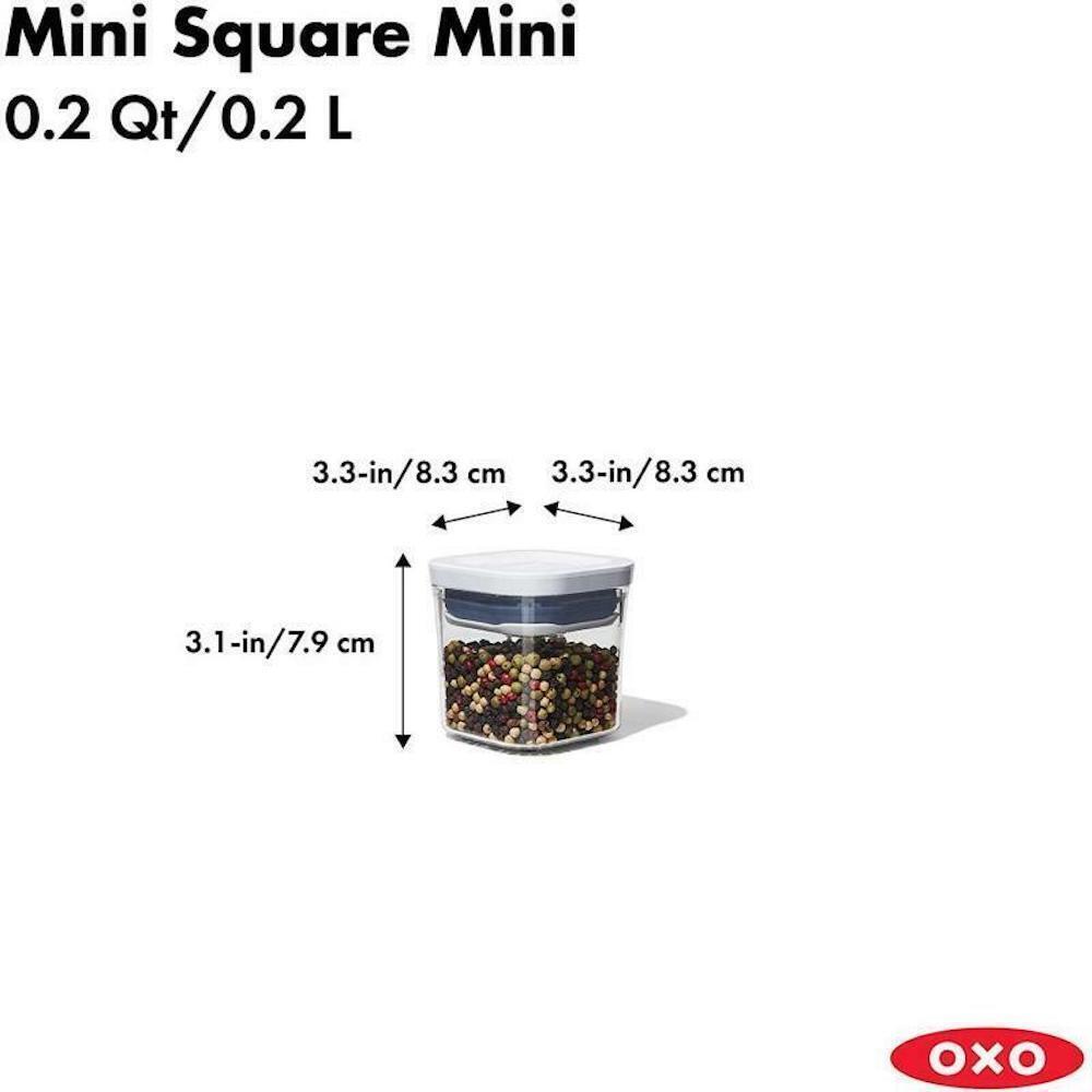 OXO 4 PC Container Storage Set | Mini Leftover Food Store Meal Prep Spice Nut Herb Airtight Craft Sewing