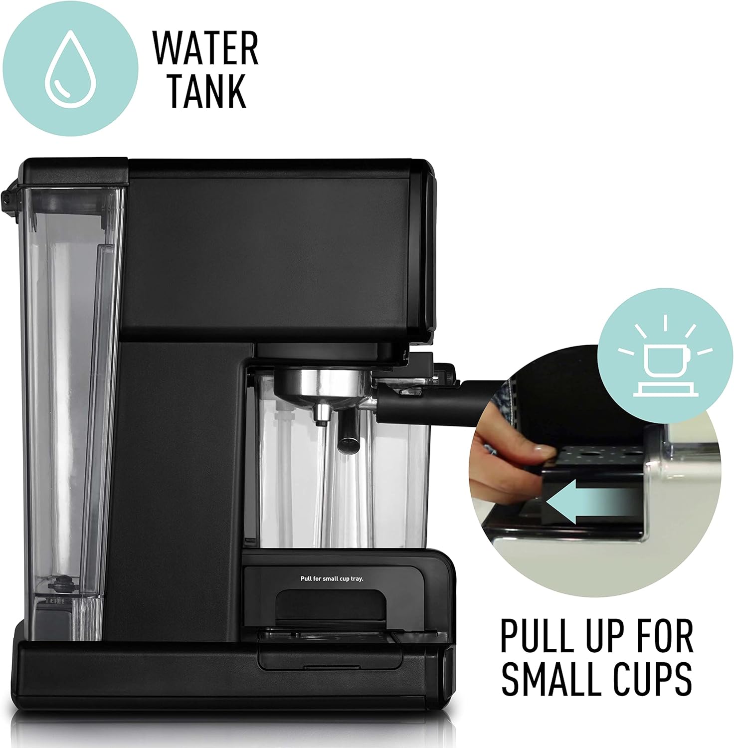 Sunbeam Barista Coffee Machine | Espresso, Latte & Cappuccino Coffee Maker | Home Office Ground Coffee Machine with Milk Frother