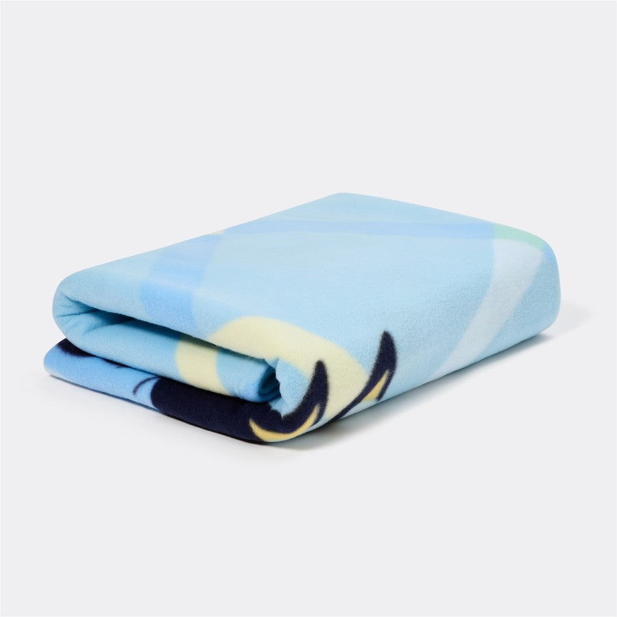 Bluey Throw Blanket Kids Fleece Blankie Bluey Bingo Printed Bedroom Bedding Preschool Sleeping - 127cm x 152cm