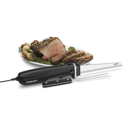 Cuisinart Electric Knife Handheld Carving Meat Cheese Bread Slicer One-Touch