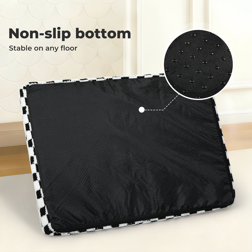 Large 90x60cm Pet Dog Puppy Bed Washable Sherpa Indoor Calming Washable Cushion Mattress Mat Matress Pad