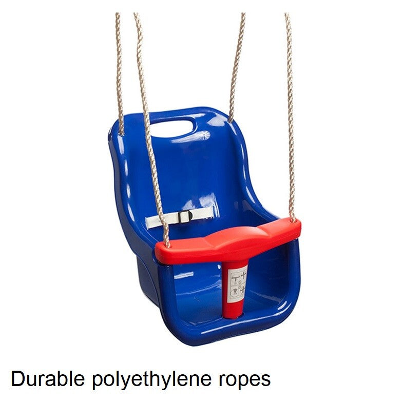 Outdoor Baby Toddler Swing Seat Hanging Plastic Porch Yard Chair Nursery Backyard - Blue