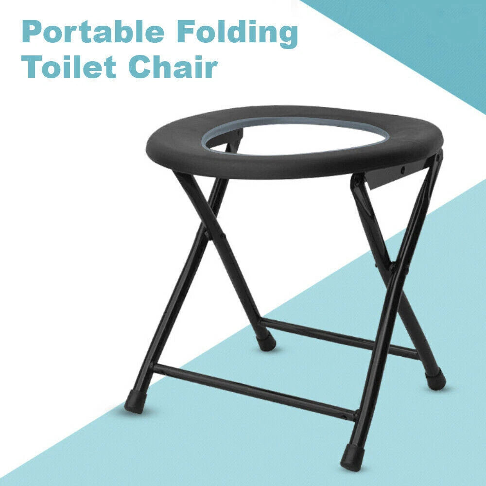 Portable Camping Toilet Seat | Campsite Stool Travel Camp Outdoor Poo Wee