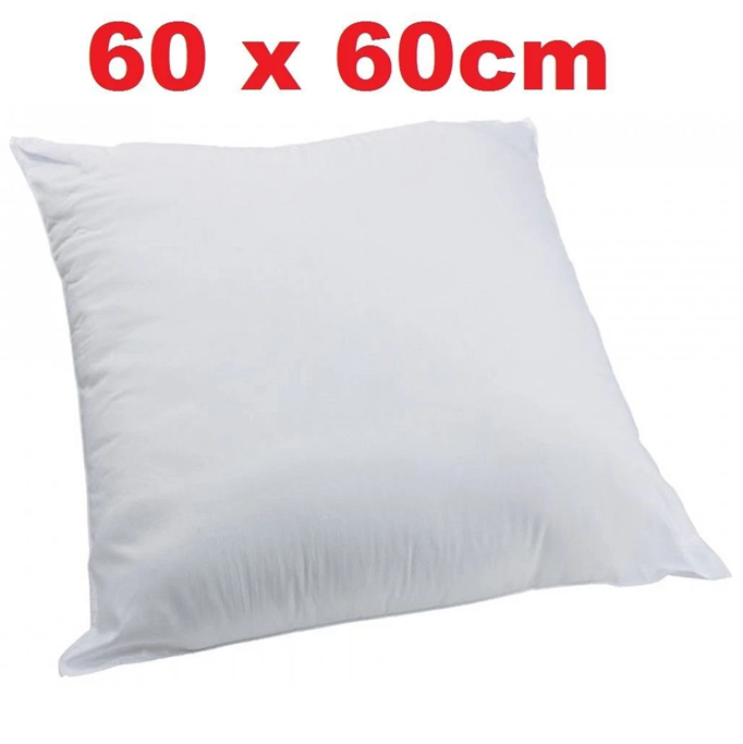 Cushion Inserts Polyester Fibre Filling 60x60cm - Australian Made Decorative Bedroom Decor Filling Filler