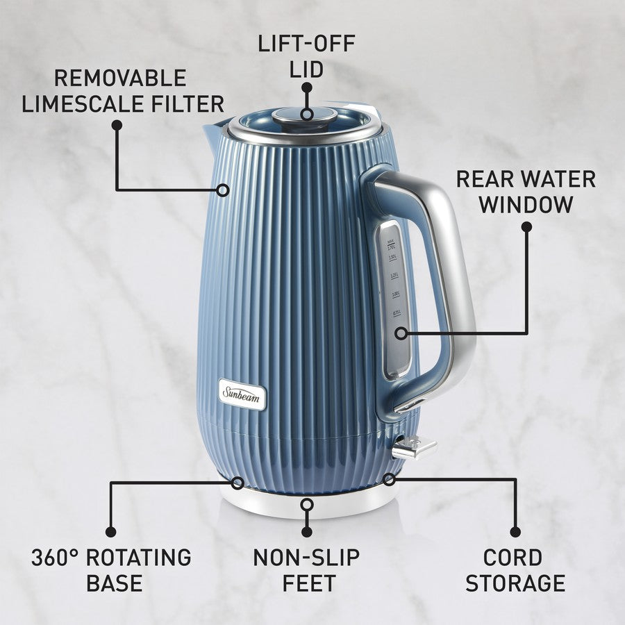 Sunbeam Cordless Kettle - 1.7L Electric Elegant Hot Water Jug 2400W
