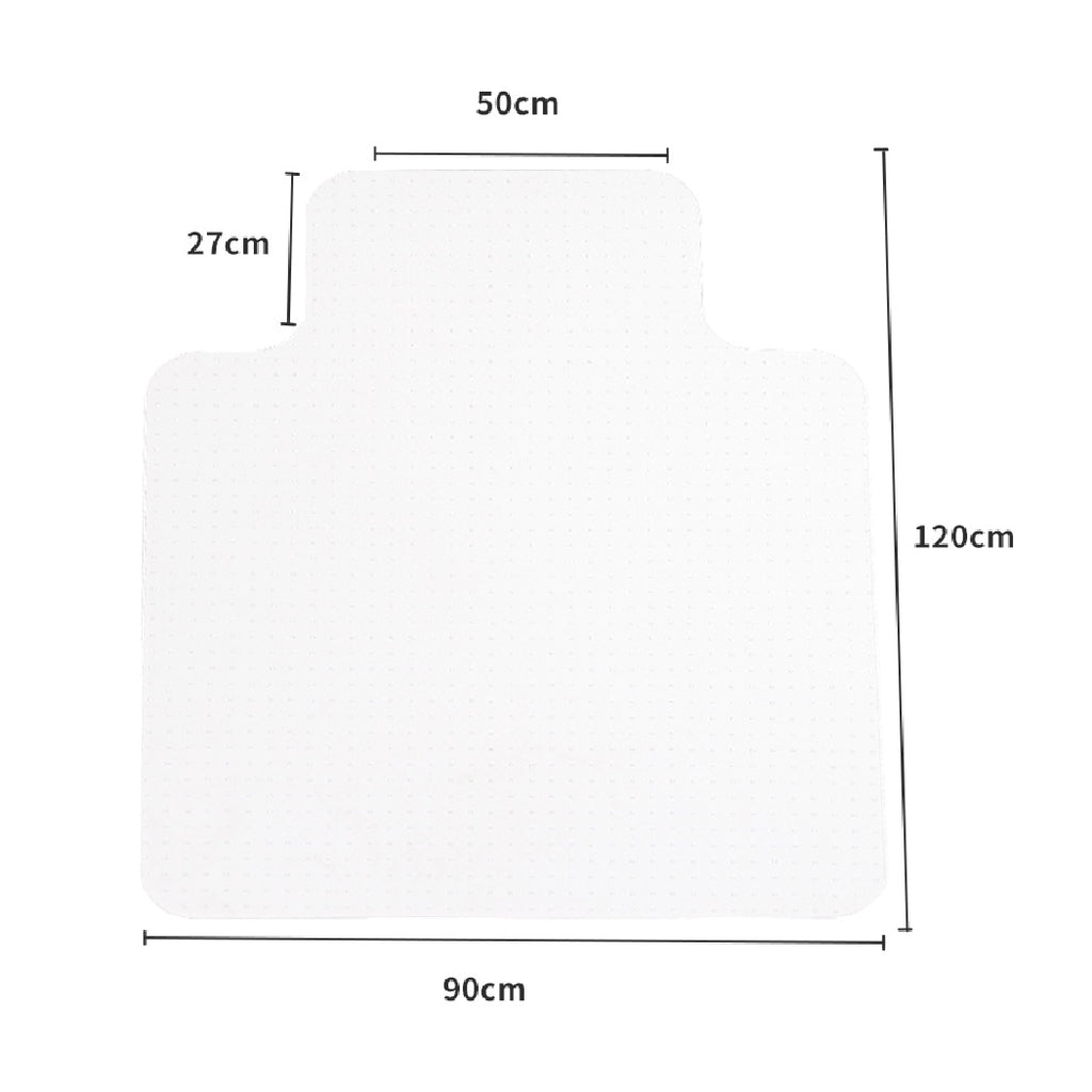 Chair Carpet Floor Mat Protection 120x90cm Floor Protection 5mm with Grippers Home Office Rolling Chair