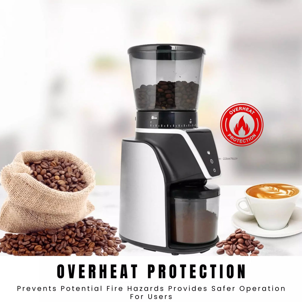 Electric Burr Coffee Bean Grinder | 31 Grind Settings Milling Coffee Bean Machine | Auto Grinding