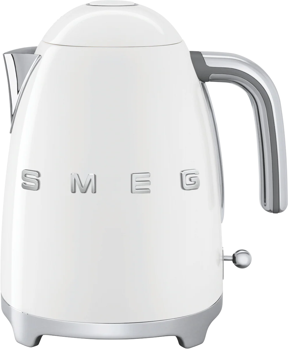 Smeg Cordless Retro Kettle | White Electric Water Boiler Heat Tea Coffee Home Office