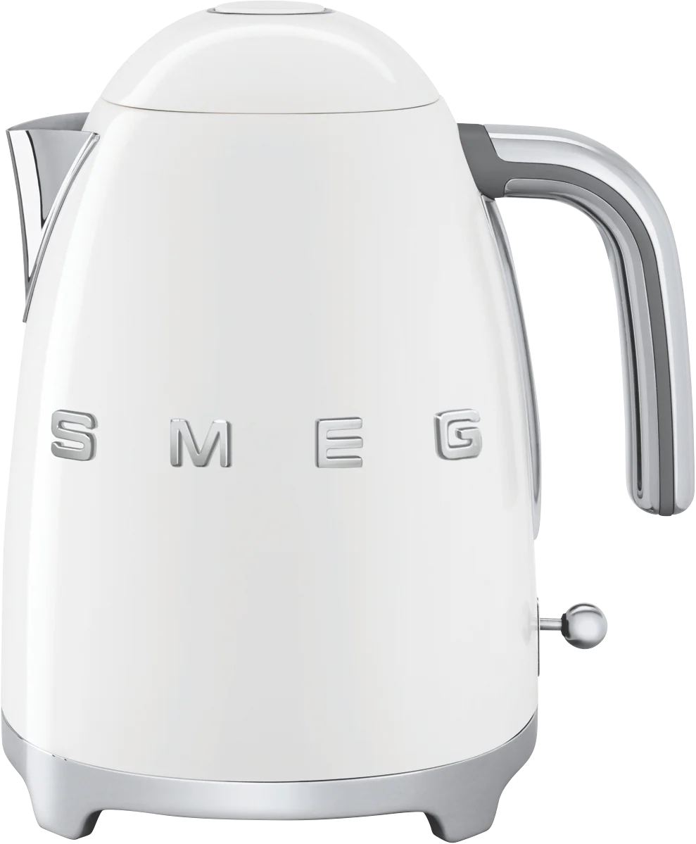 Smeg Cordless Retro Kettle | White Electric Water Boiler Heat Tea Coffee Home Office