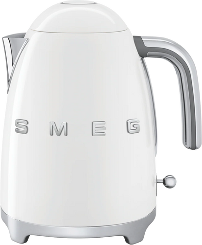 Smeg Cordless Retro Kettle | White Electric Water Boiler Heat Tea Coffee Home Office