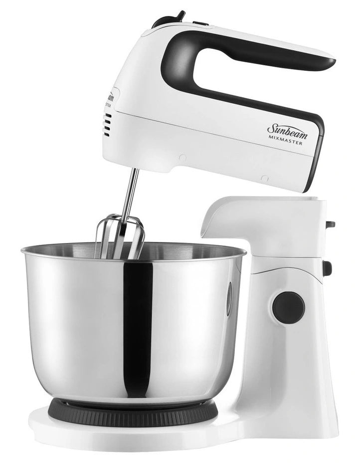Sunbeam Electric Stand Mixer | Kitchen 2-in-1 Cake Batter Whisk Cake Bowl 6 Speed
