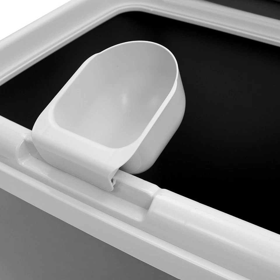 Paws & Claw 52.5x43cm 60L | W/Scoop Pet Dry Food Storer Bin | Storage Container Grey